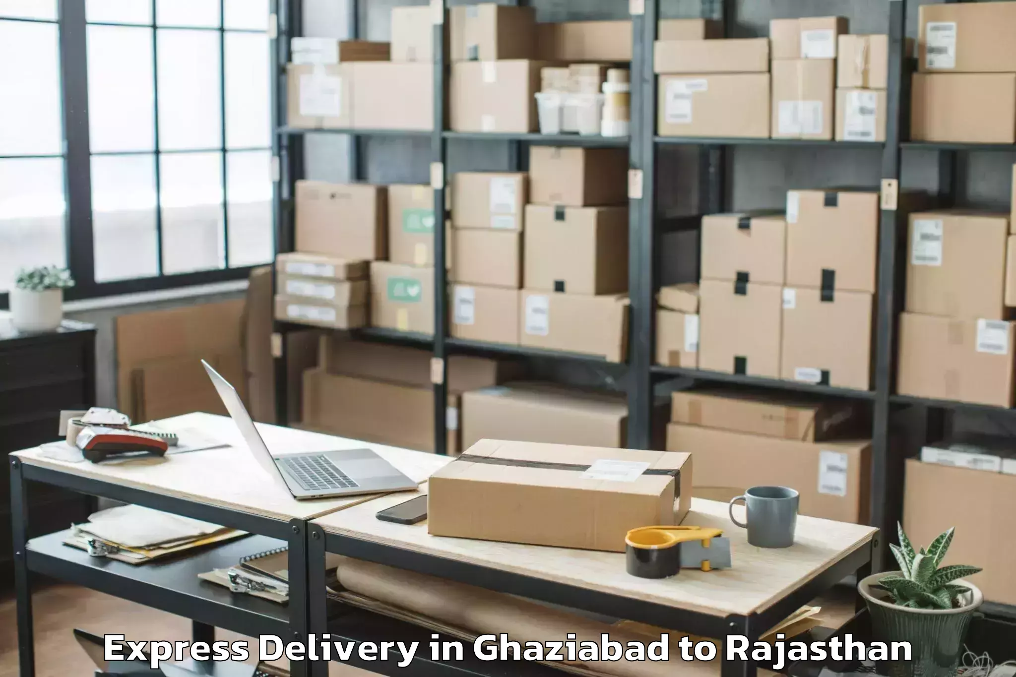 Expert Ghaziabad to Madanganj Kishangarh Express Delivery